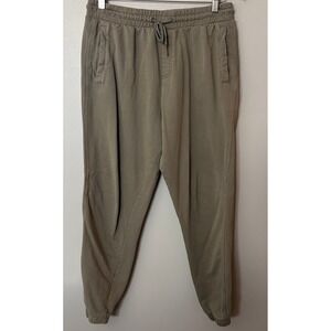 Gymshark Essential Joggers Mens Large Beige Sweatpants Athletic Gym Activewear